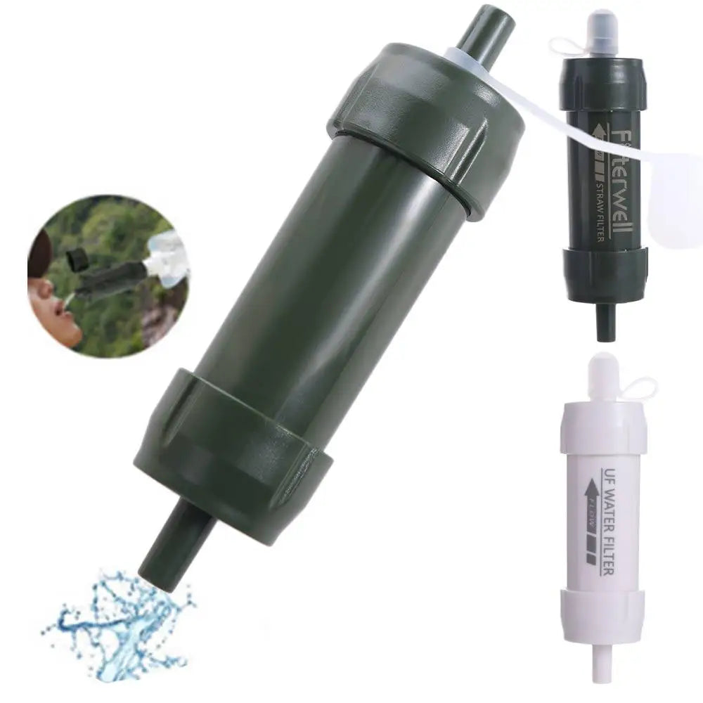 Mini Mini Water Filter Straw Straw Direct Drinking Purification Water Filter TUP Portable Drinking Water Filtering Straw Outdoor