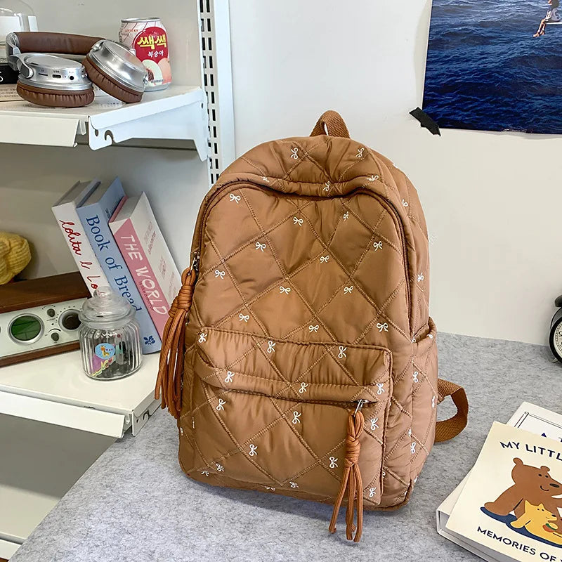 New Large Capacity Children's School Backpack Lightweight Bow Students Schoolbag School Bags Boys Girls Tutoring Bag Laptop Bag