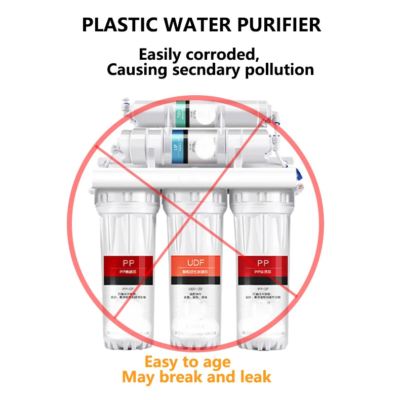 Household Kitchen Ultrafiltration  Water Purifier With Tap Stainless Steel Direct Drink Tap Water Purifier Water Filter System