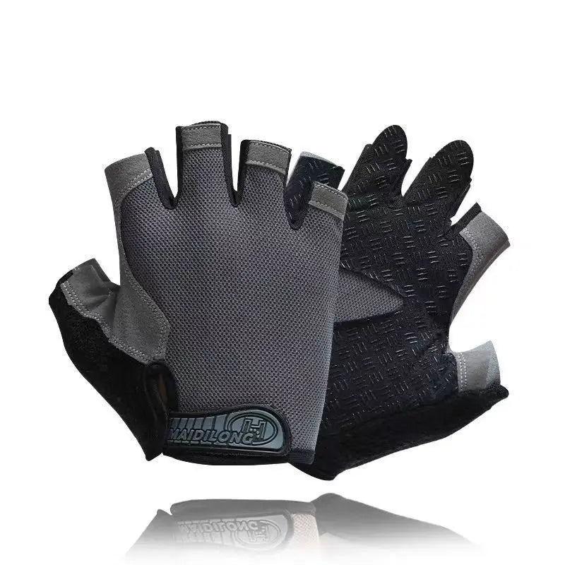 Fingerless Gym Gloves for Men Women Breathable Anti Slip Fitness Training Gloves for Bodybuilding Cycling Sports
