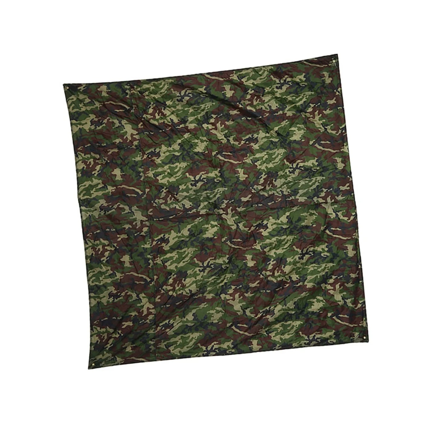 Camouflage Outdoor Tent Tarp Nylon Fabric Portable Lightweight Rainproof Mat RainTent Tarp Shelter for Camping