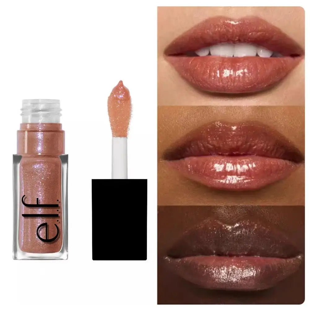 Elf Divine Wine Shiny Lip Glaze Crystal Glossy Finish Long-Lasting Lip Color Cosmetic Beauty Product