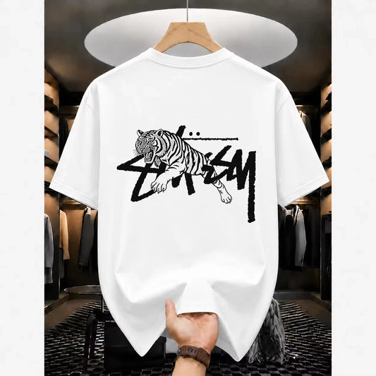 2026 Summer New  T-shirts Luxury Printed Top Pattern Short Sleeve Hip Hop T-shirt Men's Clothing Women's Alphabet T Shirt