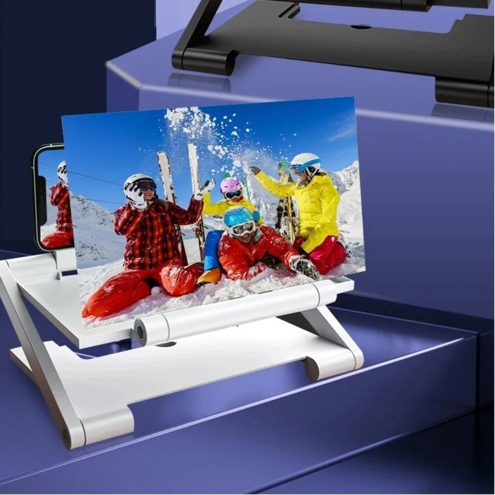 Folding Cell Phone Screen Amplifier HD Enlarged Screen Screen Enlarge Magnifier Multi functional Mobile Phone Magnifying Glass