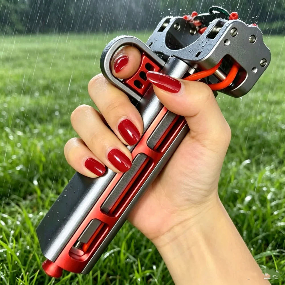 G5 Slingshot:two Automatic Slingshot Capable of Firing Multiple Rounds of All-Metal Beads in Rapid Succession Using a Rubber Ban