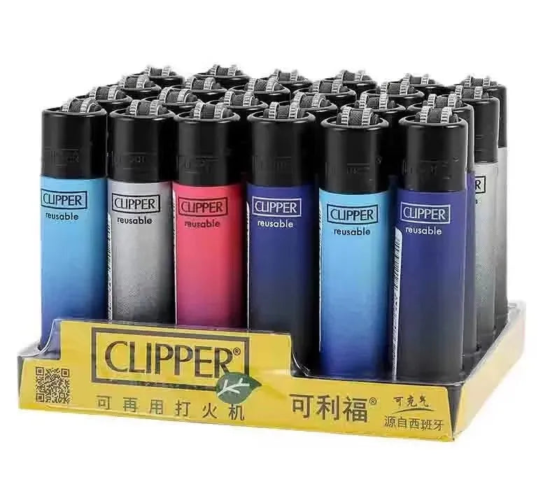 Clipper Lighter Grinding Wheel Mini Lighter Butane Flashlight Lighter (24pcs) Men's Small Tools Cool Gift Cigarette Accessories