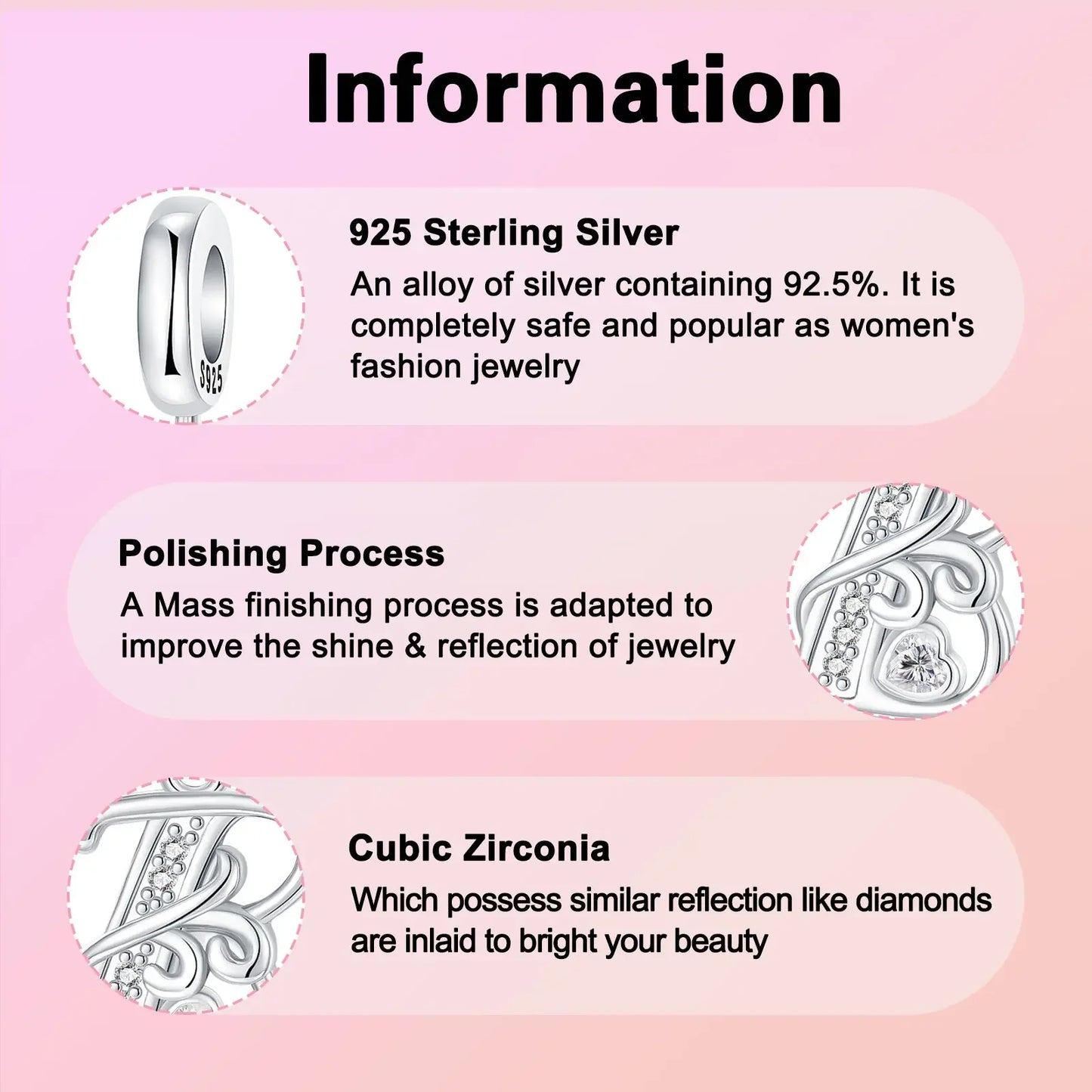 925 Sterling Silver Full series of A-Z letters pendant Charms For Original  Bracelet Charm Necklace Diy Female Jewelry