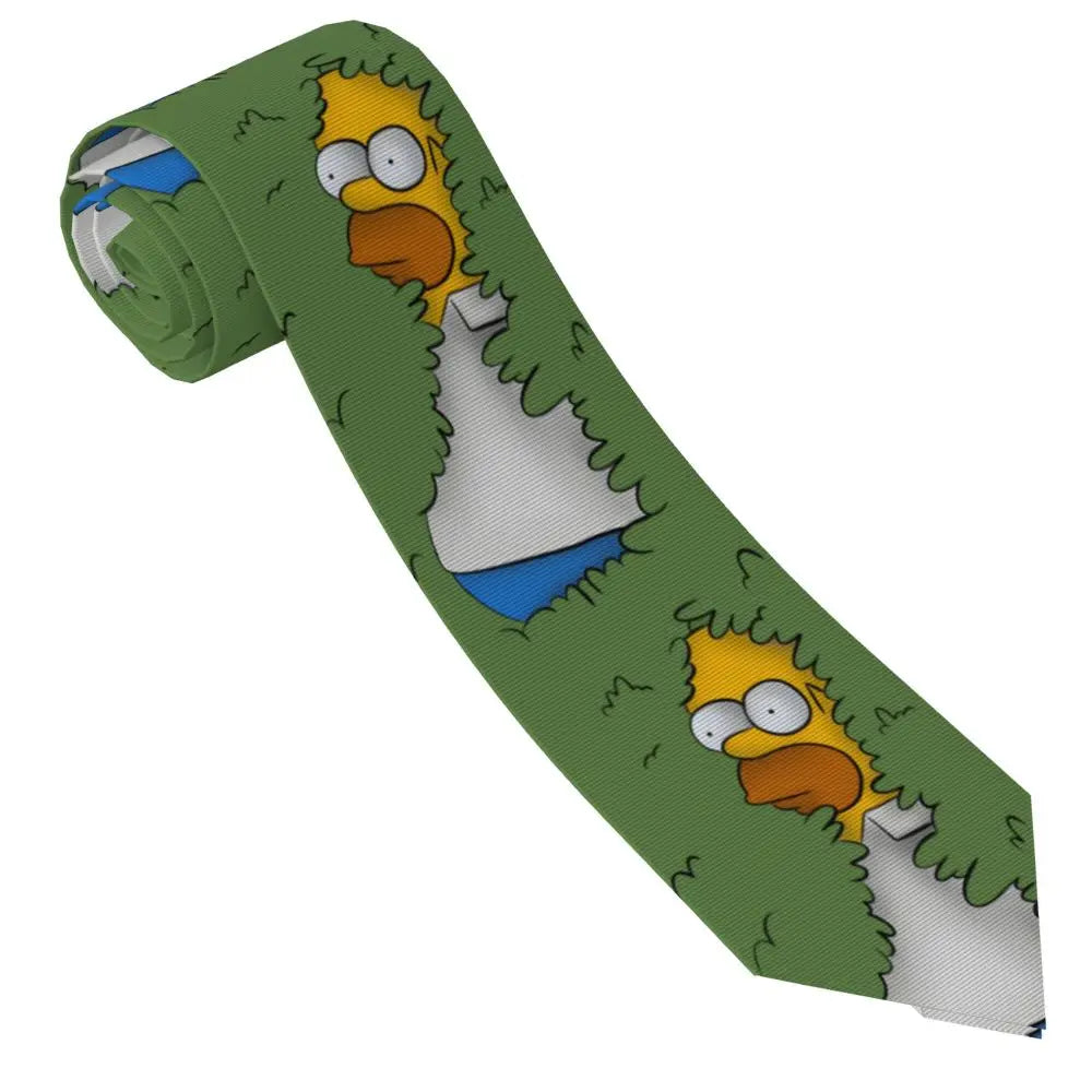 Personalized The S-Simpsones Homer Neck Ties Men Formal Silk Wedding Neckties