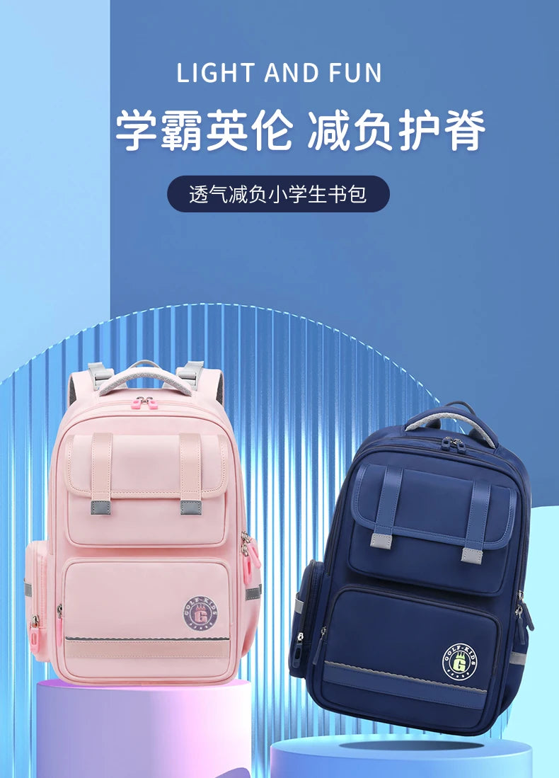 GOLF Primary School Bags for Girls Pink School Backpacks 9 to 10 Years Bookbags Kids Orthopedic Backpack Grade 1 to 4 Boys 2025