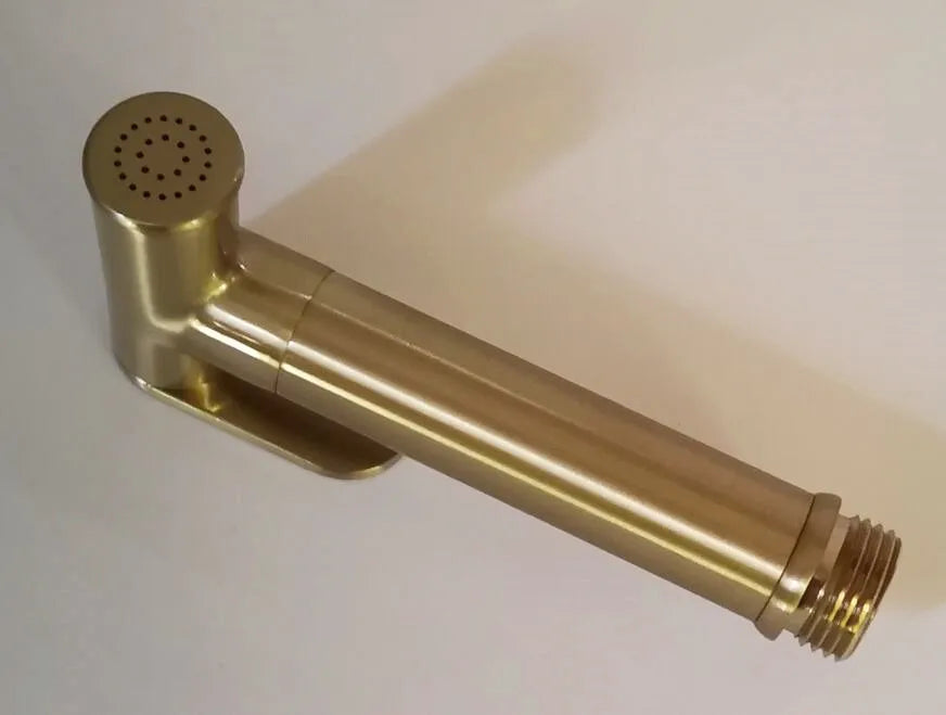 Brass Hand held black Bidet Shower set  Perforating Toilet Jet Cleaner Portable brushed gold and gray Bidet Shower Head BD01