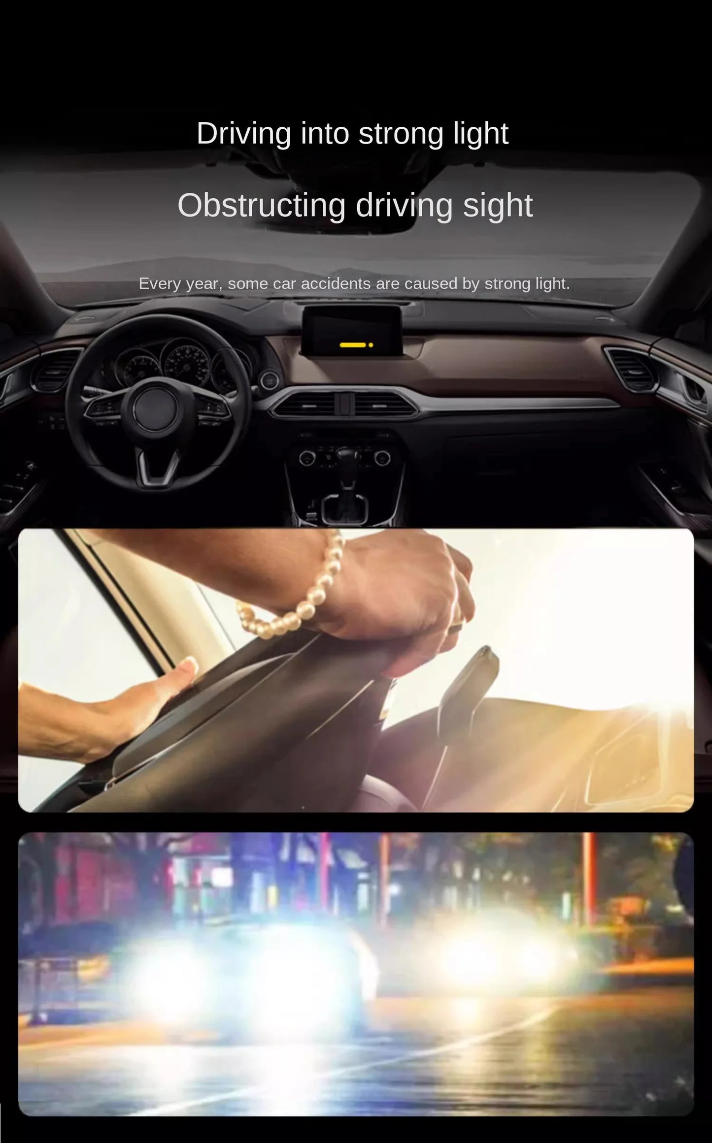Hot Sale Day Night Car Vision Driver's Eyewear Anti Anti-Glare Night Vision Driver Goggles Night Driving Enhanced Light Glasses