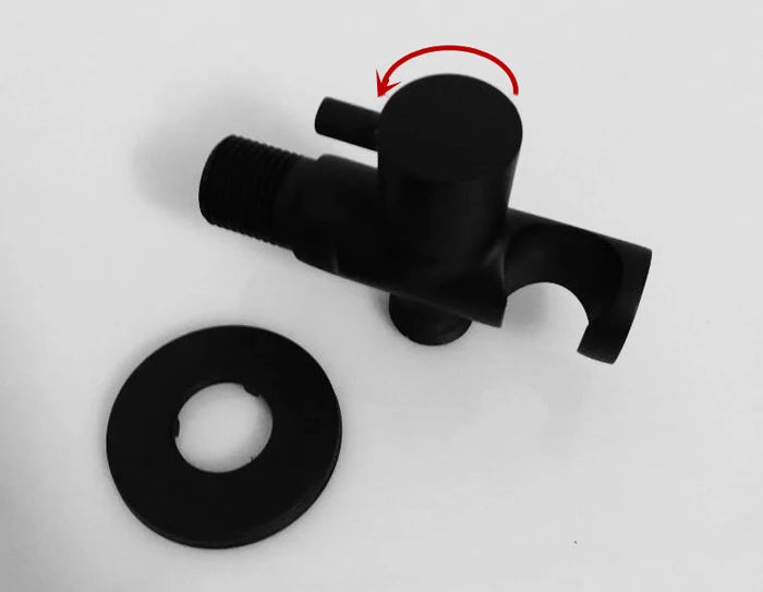 Brass Hand held black Bidet Shower set  Perforating Toilet Jet Cleaner Portable brushed gold and gray Bidet Shower Head BD01