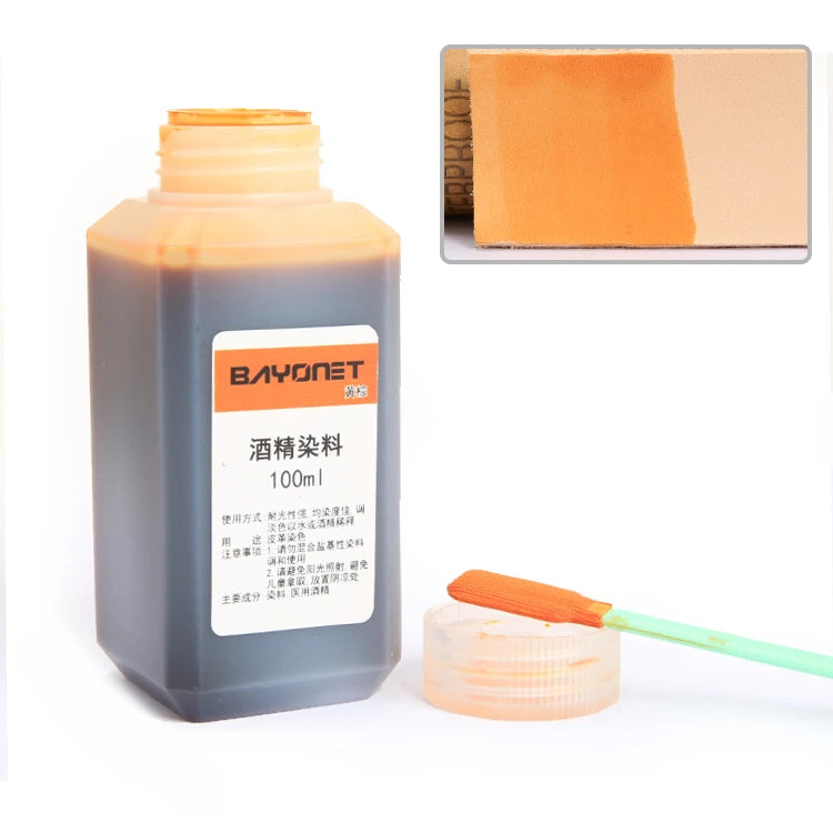 100ml 16 Color Leather Alcohol Dye Can Be Diluted Dyeing Paint DIY Leather Products Vegetable Tanning Repair Refurbished Dyeing