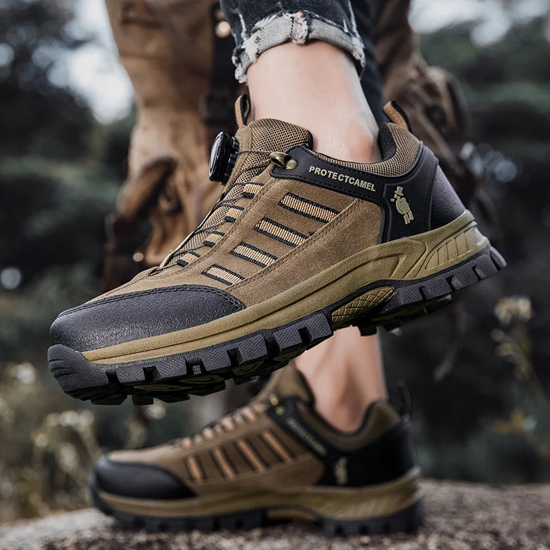 Men Casual Leather Shoes Classic Waterproof High Quality Shoes Women Climbing Shoes Outdoor Sneakers Trekking Leather Footwear