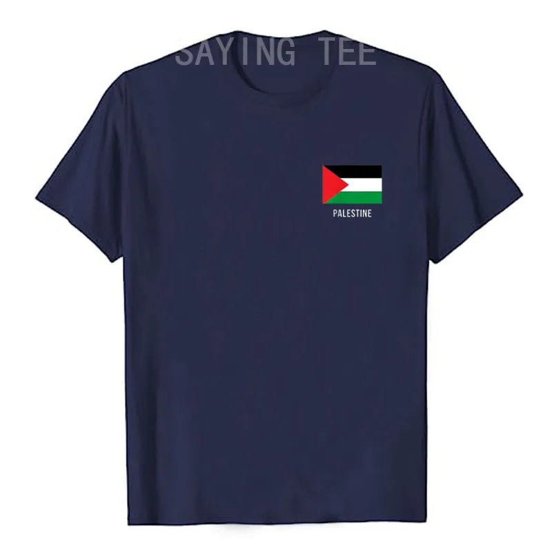 Palestine Flag Shirt | Palestinian T-Shirt Palestine Flag Print Graphic Outfits Palestine Lover Saying Tee Short Sleeve Blouses