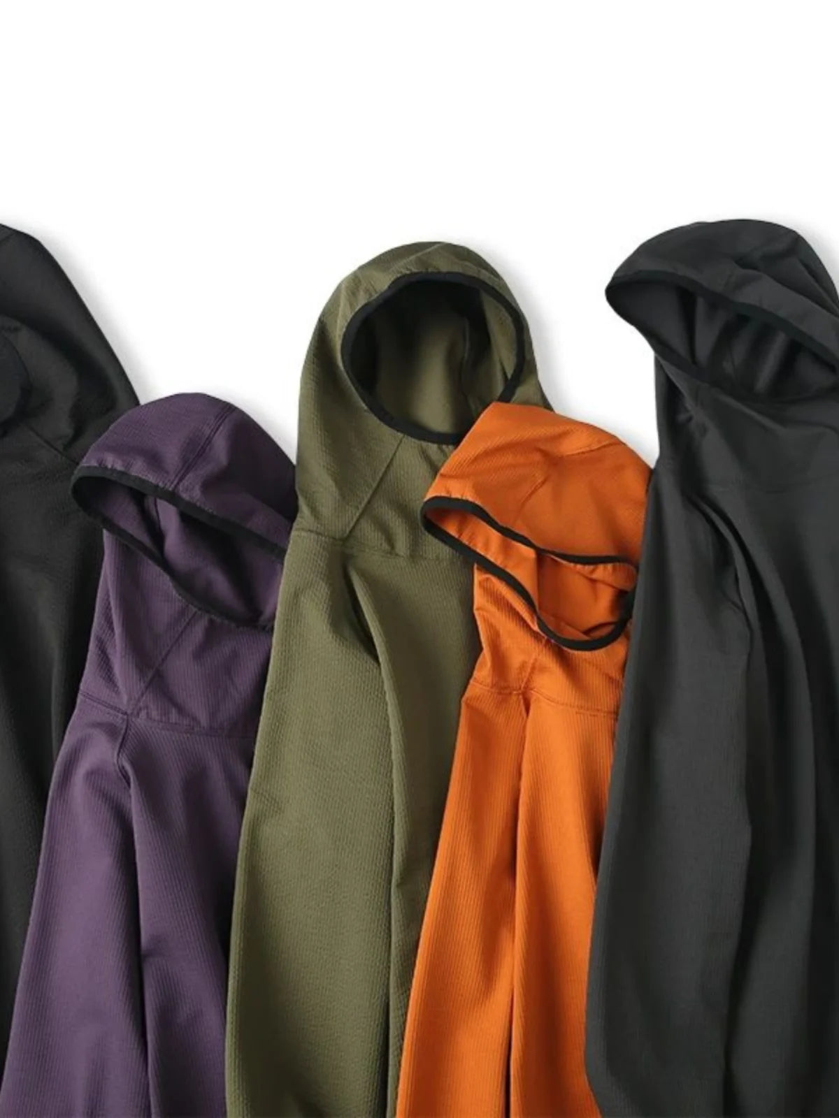 Unisex Outdoor Mountain Series Loose Fit Hoodie Thin Bubble Hooded Sweatshirt Breathable Long Sleeve T-Shirt for Teens