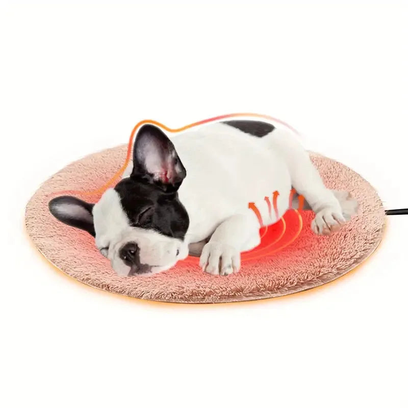 Pet Heating Pad, Electric Warm Mat for Cats and Dogs, Thermostatic & Waterproof, Chew-Resistant & Shock-Proof,  Pet Heater Bed