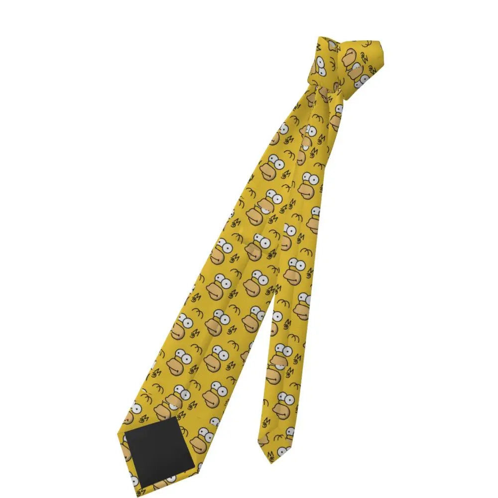 Personalized The S-Simpsones Homer Neck Ties Men Formal Silk Wedding Neckties