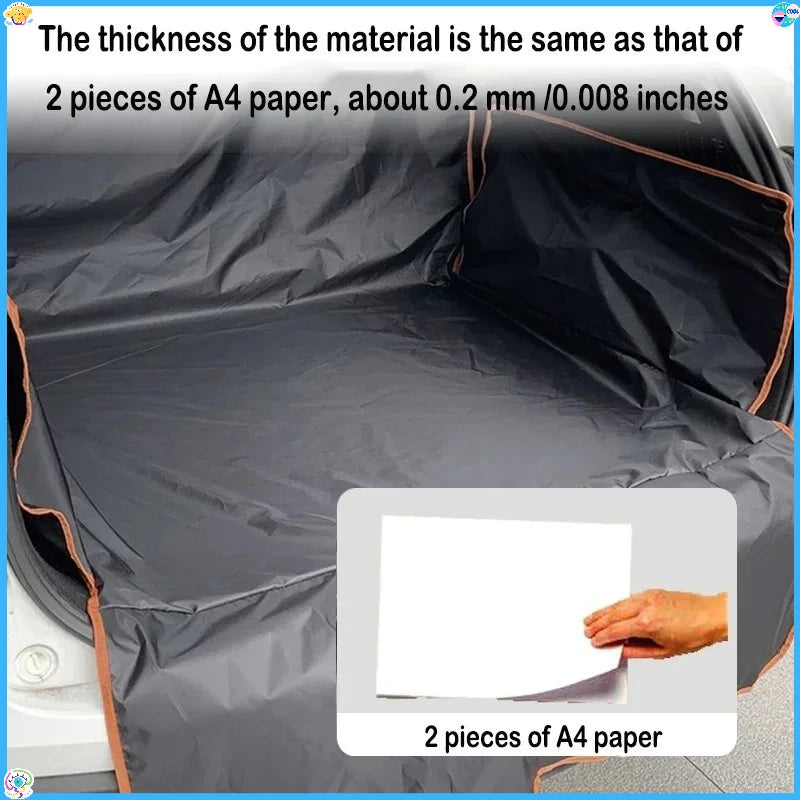 Durable Polyester Auto Trunk Mat for Pets - Non-Slip, Scratch-Resistant, Easy-Clean Mat for SUVs and Cars, Pet Safety Mat