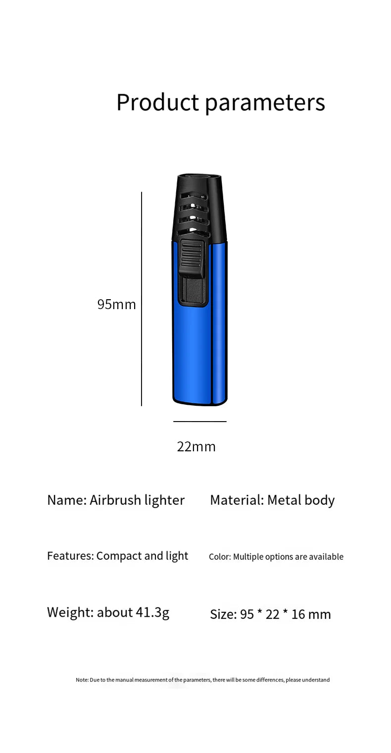 Metal Gradual Change Spray Gun Lighter Kitchen Lighter Household Small Tools Lighter BBQ Outdoor Lighter Practical Gadgets Gifts