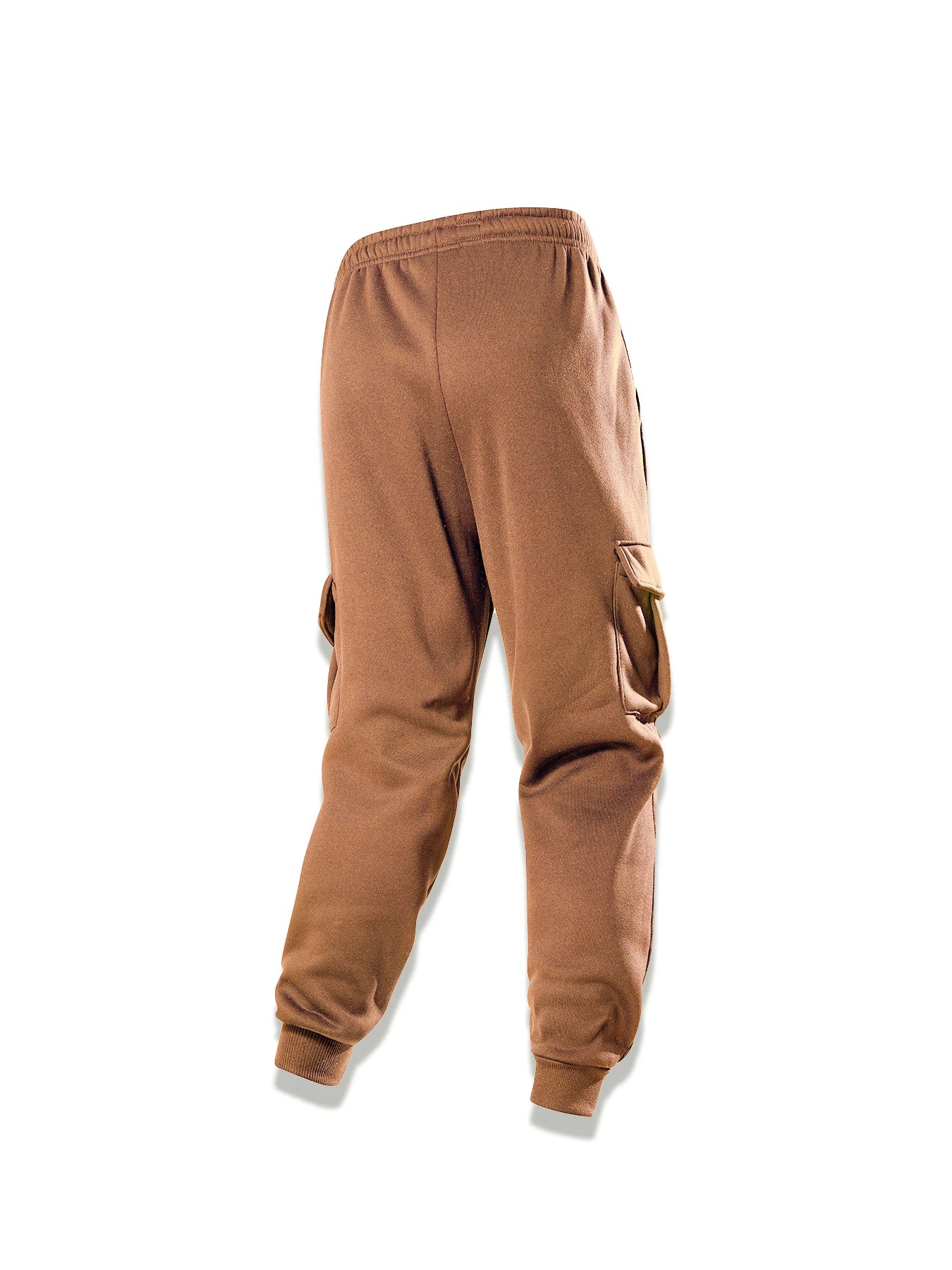 Spring Autumn Casual Sweatpants Men Drawstring Solid Color Cargo Pants Outdoor Running Pockets Trousers Male Daily Long Pants