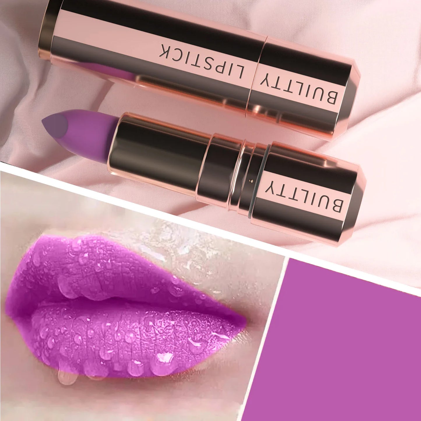 Matte Lipsticks Long Lasting Pink Red Lipstick Waterproof Natural Nude Moisturizing Hydrating High Pigmented Smooth Velvet