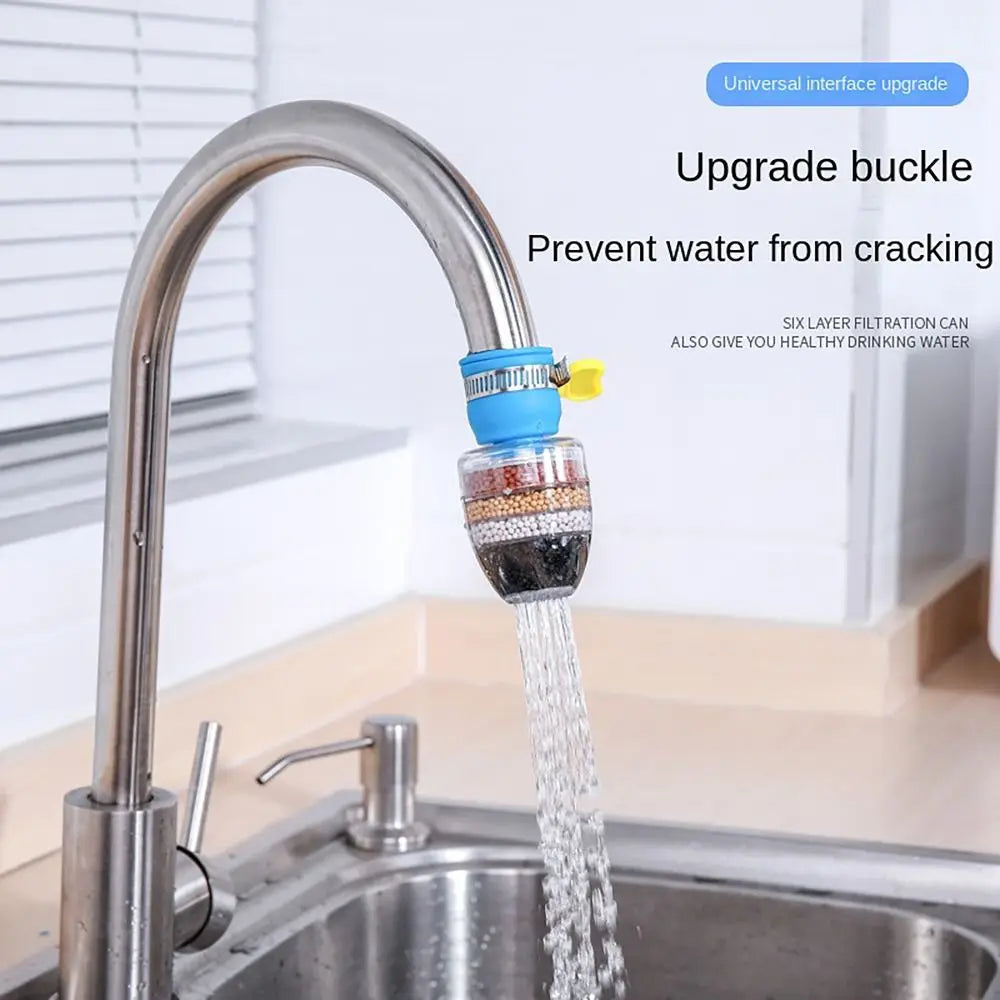 6-layer Filtration Faucet Filter Water Purifier Water Saving Faucet Sprayer Splash Proof Tap Head Attachment Healthier Life
