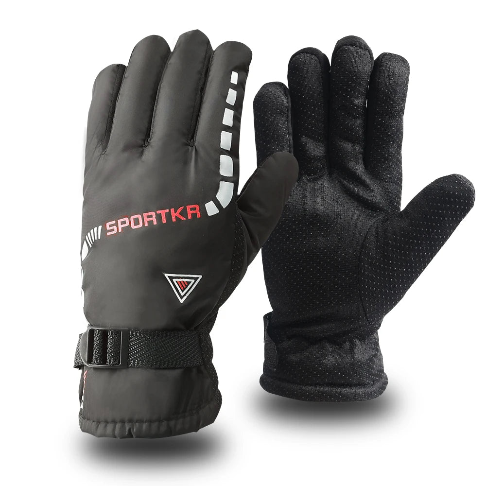 Winter Cycling Gloves Waterproof Antislip Outdoor Sports Ski Cycling Motocycle Warm Gloves Unisex Moto Equipments Accessories