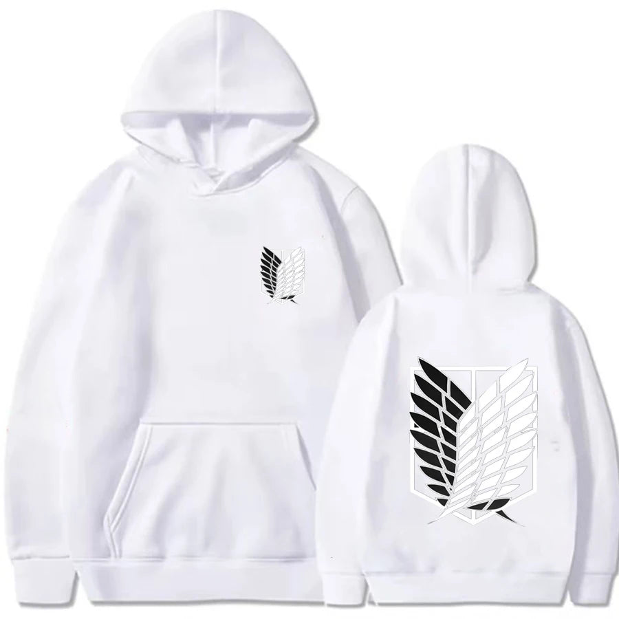 2026 Attack on Titan Men's Hoodie Anime Hoodies Men and Women Streetwear Pullover Harajuku Shingeki No Kyojin Hoodies Sweatshirt