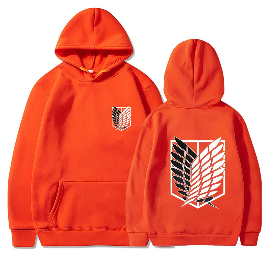 2026 Attack on Titan Men's Hoodie Anime Hoodies Men and Women Streetwear Pullover Harajuku Shingeki No Kyojin Hoodies Sweatshirt