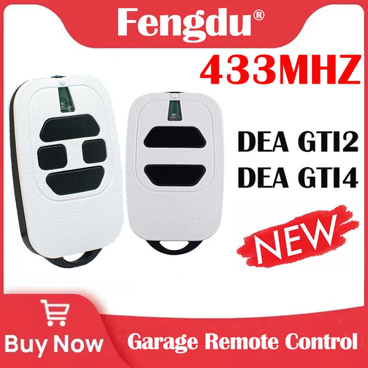 Garage Door Remote Control Replacement for 433MHz DEA GTI2 GTI4 MIO TR2 TR4 MIO TR2N TR4N Gate Opener