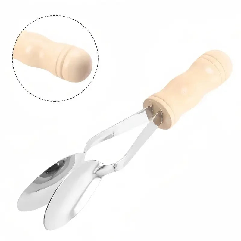 Musical Spoons Percussion Instrument with Wooden Handle Orff Instruments for Children's Music Education Classroom Teaching Tool