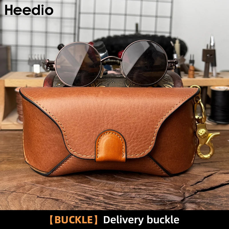 Genuine Leather Eye Glasses Bag for Eyeglass High Quality Handmade Causal Glasses Case Sunglasses Protector Pouch