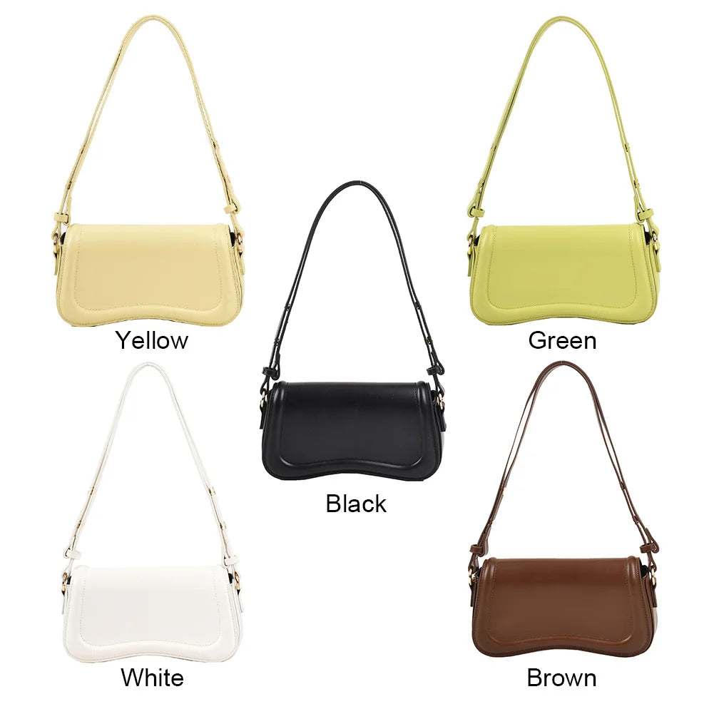 New Fashion Armpit Bags for Women Trendy Underarm Bag Soft Leather PU Purses and Handbags Designer Shoulder Bag Small Hand Bag