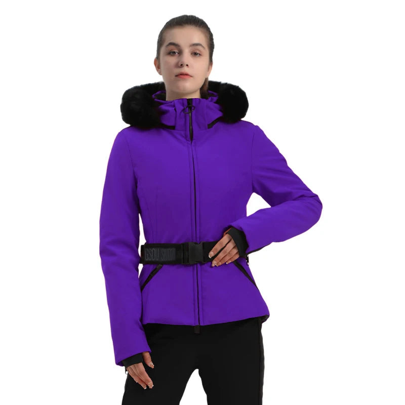 Ski Jackets 2025 Mountain Winter Hooded Woman Snowboard Clothes Outdoor Sports Skiing Overcoats Windproof Thermal Snow Tracksuit