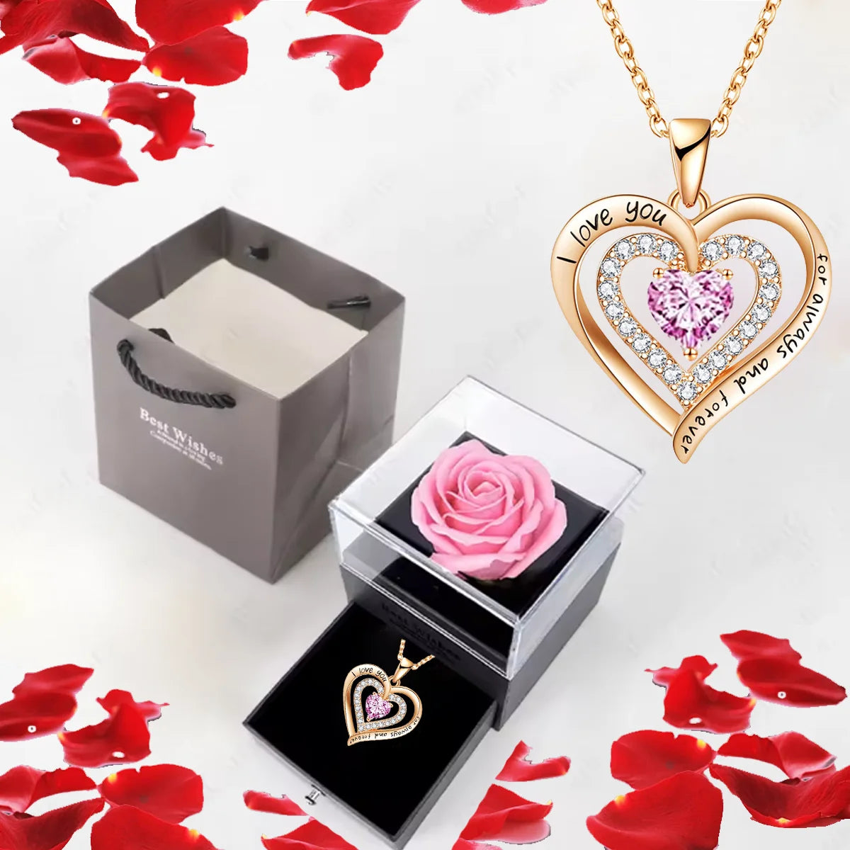 Ladies' Necklace Jewelry Gift Set,for Daily Wear, Gifting, Mother,Grandmother,Wife,Girlfriend Birthday Anniversary Romantic Gift