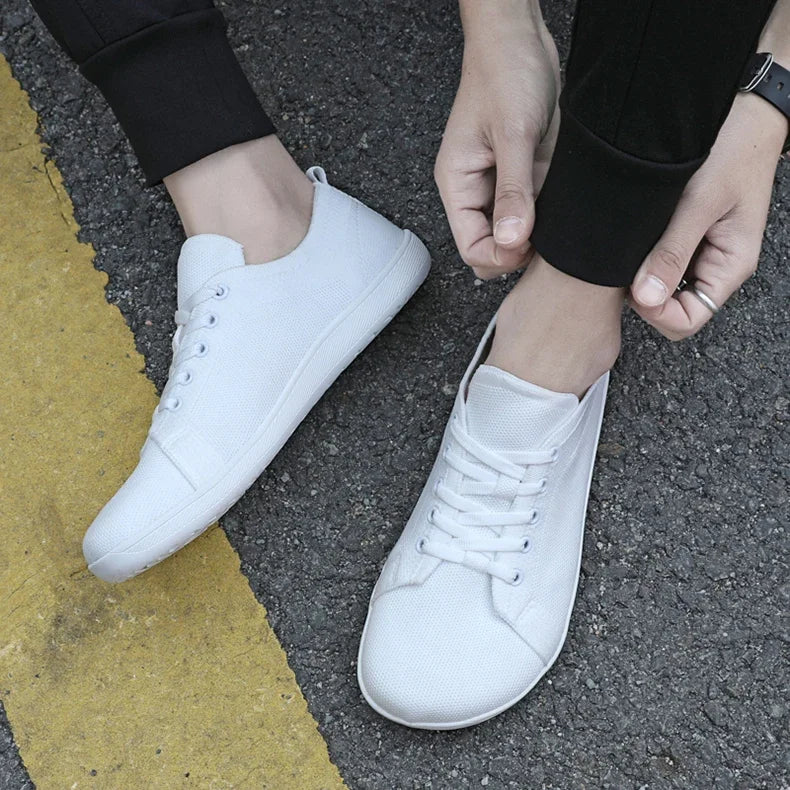Wide Barefoot Flats Shoes For Women Outdoor Women's Sneakers Minimalist Shoes Wide Toe Soft Soles Walking Shoes Men Sneakers