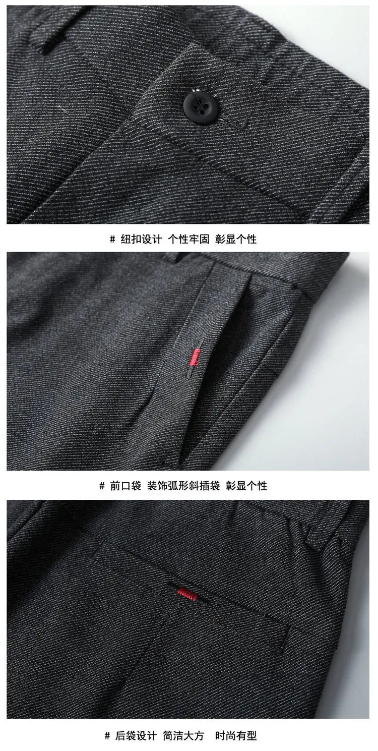 In the autumn of 2025, men's casual pants are slimming, fashionable, cool and versatile. Solid straight-leg Korean-style busines