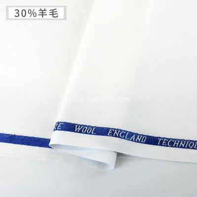 1 Meter 30% Woolen Twill Suit Fabrics Worsted Spring Summer High End Fabric Sewing Blazer Suit Handcrafts Anti Wrinkle Serge