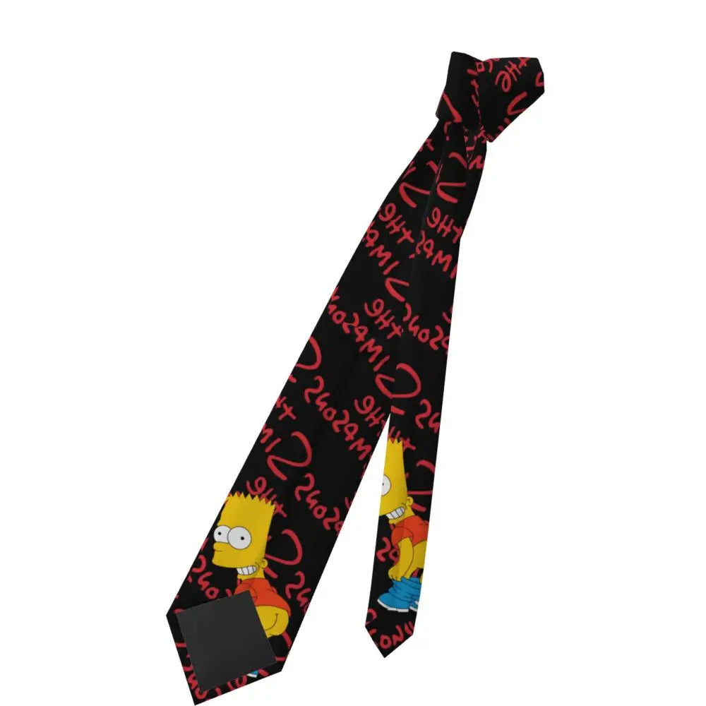 Personalized The S-Simpsones Homer Neck Ties Men Formal Silk Wedding Neckties