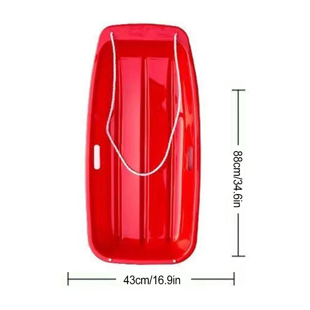 65cm Winter Toboggan Sled Pull Board Winter Fun With Grass Sliding Board for Kids And Adults Skiing Skating For Sand Skiing