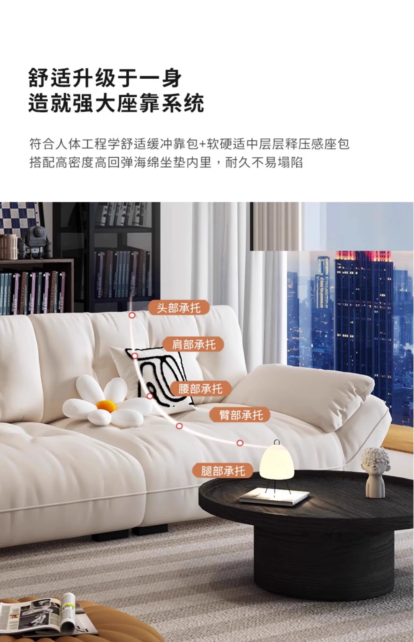 Recliner Floor Sofa Armrest Adult Minimalist Corner Modern Sofa Large Comfortable Muebles Para Habitacion Home Accessories