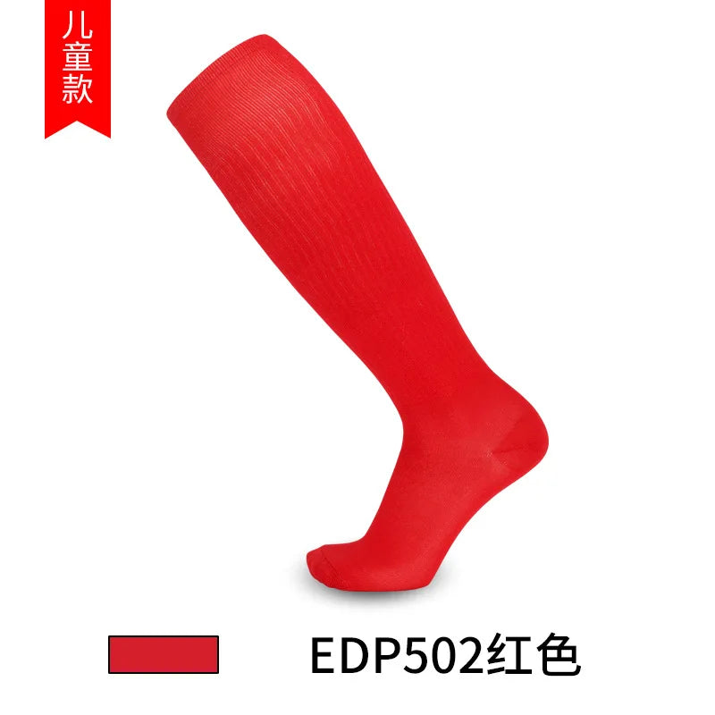Boys and Girls Solid Thin High Training Soccer Socks  Long Socks Children's Knee Socks