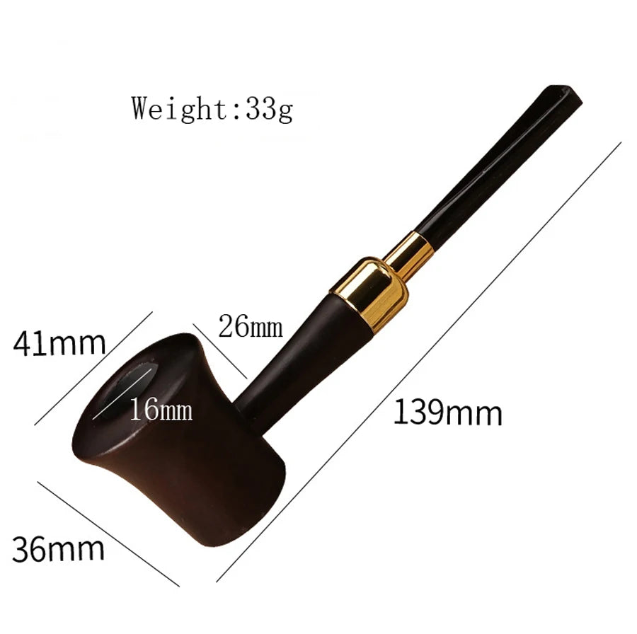 Flame Lover Handmade Fagus Sylvatica Tobacco Smoking Pipe Natural Wood Straight Wooden Pipe Smoke Cigarette Accessories Gift