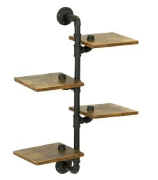 Industrial Convenient Shelves Pipe Shelves For Wall Wood Wall Shelves For Home Décor, Bedroom Living Room Bathroom
