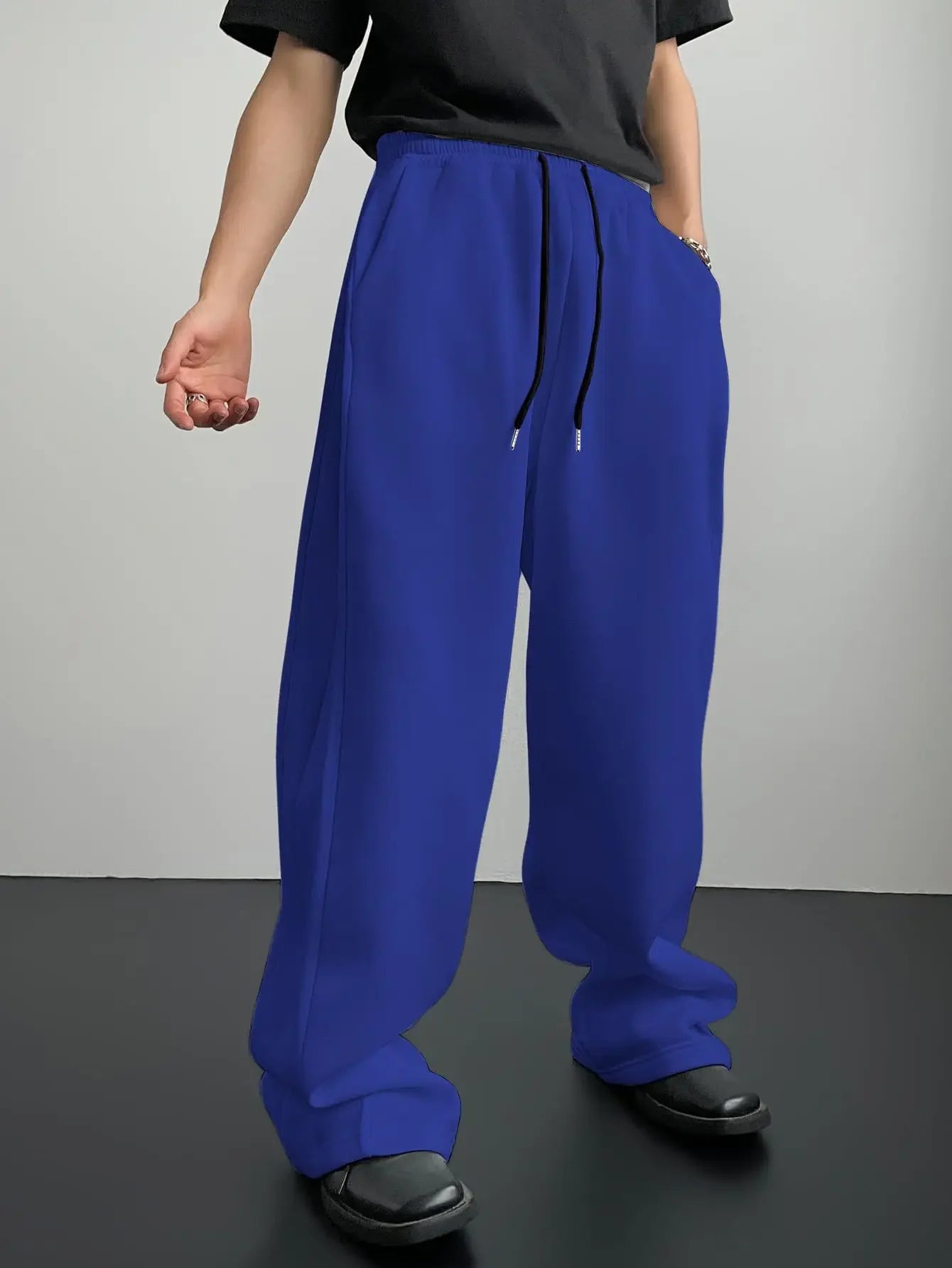 2025 New Korean style Sweatpants Sport Pants Men Running Pants Spring Summer Loose Casual Sweat Pants Straight Jogging Pants Men