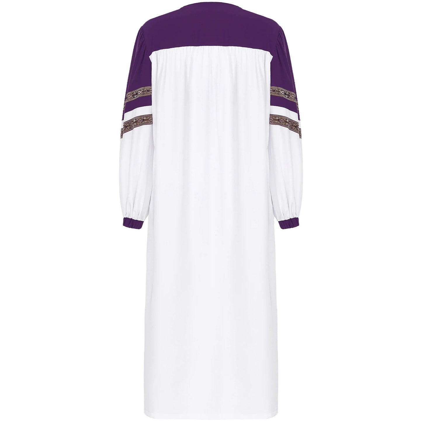 Womens Church Clergy Loose Choir Robe Dress Priest Preacher Dresses Baptism Confirmation Officiant Costume Praise Worship Dress