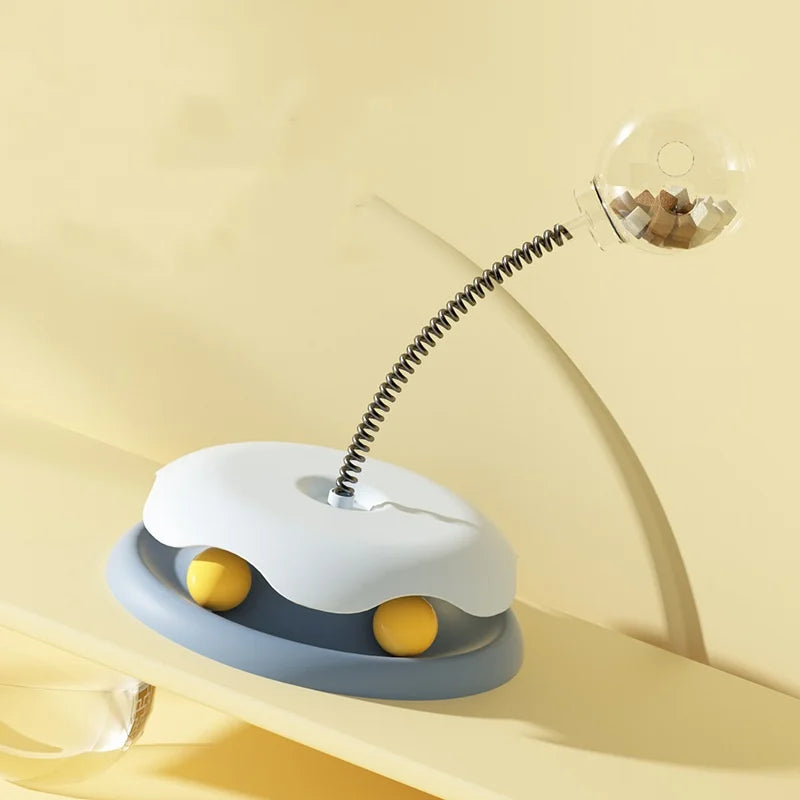 Pet Interactive Leakage Ball - Cat Turntable Toy - Food Dispenser for IQ Training for Dogs and Cats Pet Products Accessories