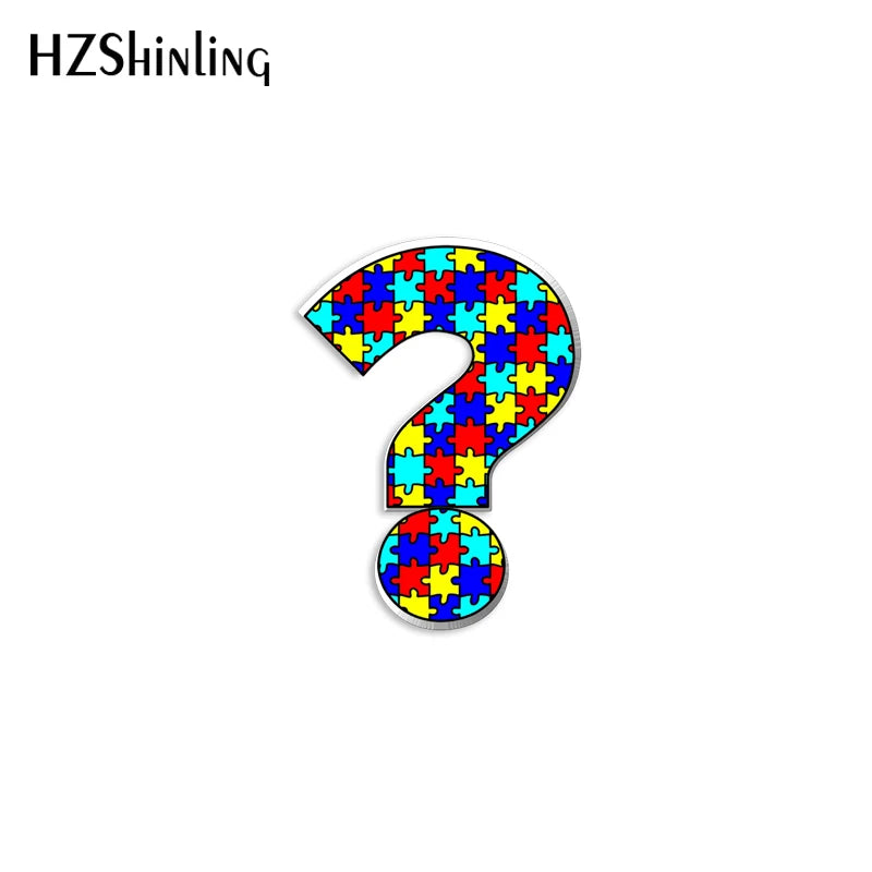 2023 New Autism Awareness With Heart Acrylic Lapel Pin Epoxy Butterfly Clasp Pin Handmade Butterfly Brooch