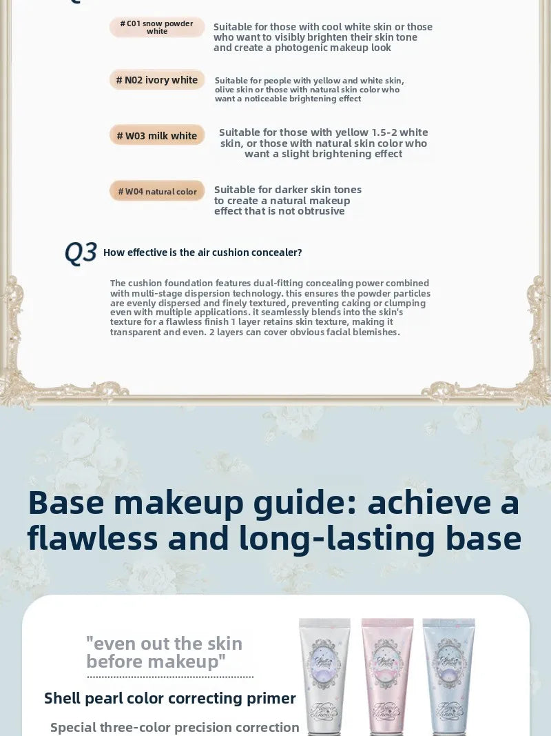 [New Product] Bonnie Garden Flower Knows Air Cushion Powder Delicate Skin Concealer Makeup